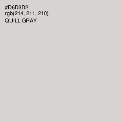 #D6D3D2 - Quill Gray Color Image